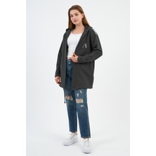 Alexandergardı Kapüşonlu Omuz Detaylı Uzun Hırka (B22-30305)