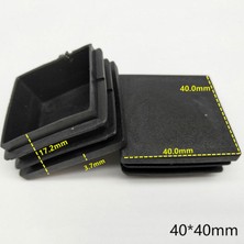 2Guoyang 11 10 Adet/paket Kare Plastik Siyah Boşaltma Uç Kapağı Tüp Boru Ekleme Fişi Bung Mobilya AKSESUARLARI10/15/19/20/22/25/30/35/40/50 mm (Yurt Dışından)