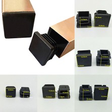 2Guoyang 11 10 Adet/paket Kare Plastik Siyah Boşaltma Uç Kapağı Tüp Boru Ekleme Fişi Bung Mobilya AKSESUARLARI10/15/19/20/22/25/30/35/40/50 mm (Yurt Dışından)