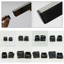 2Guoyang 11 10 Adet/paket Kare Plastik Siyah Boşaltma Uç Kapağı Tüp Boru Ekleme Fişi Bung Mobilya AKSESUARLARI10/15/19/20/22/25/30/35/40/50 mm (Yurt Dışından)