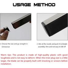 2Guoyang 11 10 Adet/paket Kare Plastik Siyah Boşaltma Uç Kapağı Tüp Boru Ekleme Fişi Bung Mobilya AKSESUARLARI10/15/19/20/22/25/30/35/40/50 mm (Yurt Dışından)