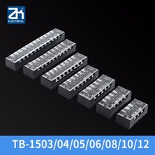 2Guoyang TB1505 1 Adet 600 V 15A TB1503 TB1504 TB1505 TB1506 TB1508 TB1510 TB1512 Pozisyonları Vidalı Elektrik Kablosu Bağlantı Bariyer Terminali Şeridi (Yurt Dışından)
