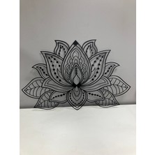 Artopia Lotus - 3D Mandala Lotus Metal Duvar Dekoru -  Dekoratif Tablo - Ev ve Ofis Duvar Dekorları