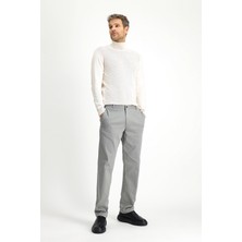 Kiğılı Regular Fit Standart Kesim Likralı Desenli Kanvas / Chino Pantolon