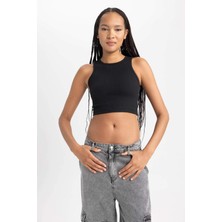 DeFacto Fitted Halter Yaka Atlet B0658AXNS