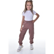 POLYMOOD Çocuk Kışlık Kalın Şardonlu 3 Iplik Eşofman Altı Jogger Pantolon