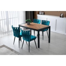 Lato Masa + Luna Sandalye Takımı, Atlantik Çam, 74 x 120