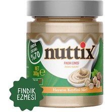 Nuttix Katkısız Doğal Fındık Ezmesi 300 gr %70 Fındık Oranı