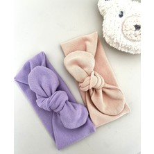 Mugasa - 2'li Bebek - Bandana Seti - Mor - Vizon