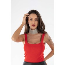 Choker Kolye Oversize Silver