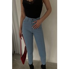Aref Jeans Kadın Süper Skinny Fit Esnek Likralı Denim Jean Kot Pantolon