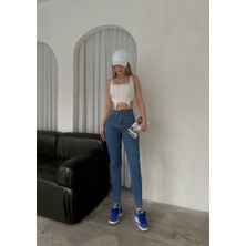 Aref Jeans Kadın Süper Skinny Fit Esnek Likralı Denim Jean Kot Pantolon