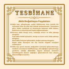 Tesbihname Kararmaz Metal Püsküllü Küre Kesim Çoklu Doğaltaş Kombinli Başarı Tesbihi