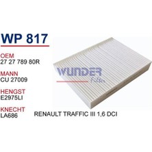 Monreal Wunder WP817 Polen Filtresi Opel Vivaro B 1.6cdtı / Renault Traffic 3 1.6dcı 272771128R