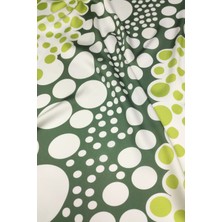 Sardo Kumaş Geometrik Desen Dijital Baskılı Şifon Saten En 1,50  cm