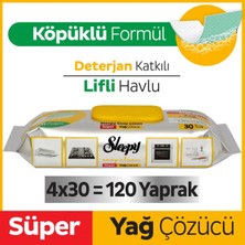 Sleepy Easy Clean Süper Yağ Çözücü Havlu 4x30 (120 Yaprak)