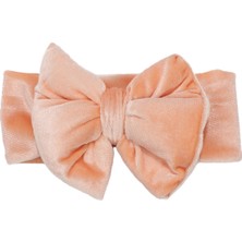 Bebegen Kız Bebek Somon Kurdeleli Kadife Bandana