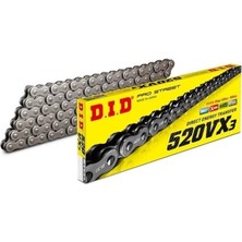 Dıd Kawasaki Kx 250 (2004-2021) 520-114 X-Ringli Zincir (Çelik Renk)