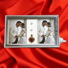 LED Işıklı 2’li Fotoğraf Çerçevesi Beyaz