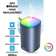Npo Ihome 400ML Rgb Renkli Aromaterapi Difüzör ve Ultrasonik Hava Nemlendirici buhar makinesi