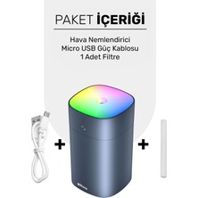 Npo Ihome 400ML Rgb Renkli Aromaterapi Difüzör ve Ultrasonik Hava Nemlendirici buhar makinesi
