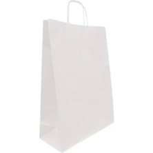 Ofis Turka 19 x 11 x 22 cm Beyaz Kraft Çanta