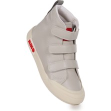 Kiko Kids Garf Günlük Cırtlı Erkek Çocuk Bot Ayakkabı Gri