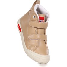 Kiko Kids Garf Günlük Cırtlı Kız Bebek Bot Ayakkabı Ten