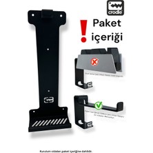 Crodle Playstation 5 Slim Duvar Standı ve Şarj Istasyonu Standı Ps5 Duvar Standı Gaming Aksesuar