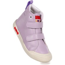Kiko Kids Garf Günlük Cırtlı Kız Bebek Bot Ayakkabı Lila