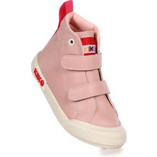Kiko Kids Garf Günlük Cırtlı Kız Bebek Bot Ayakkabı Pudra