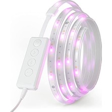 Essentials Lightstrip Starter Kit, 2 M Smart Rgbw LED Şerit - Thread & Bluetooth 16 Milyon Renkli LED Şerit, Müzik ve Ekran Senkronizasyonu, Google Home Apple ile Çalışır, Dekorasyon ve Oyun