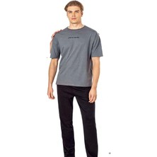 Pierre Cardin 6086 Erkek Kısa Kollu Bisiklet Yaka Oversize Pijama Takım-Koyugri