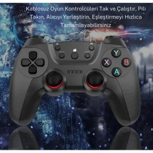 Joystick Gamepad Çiftli Tv Pc Uyumlu Oyun Konsolu 2.4g Gamepad Double Joystick Doungle