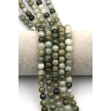 Burma Yeşim Doğaltaş Dizi 8 mm Küre Kesim