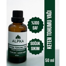 Alpka - %100 Saf, Keten Tohumu Yağı (50 Ml) Soğuk Sıkım