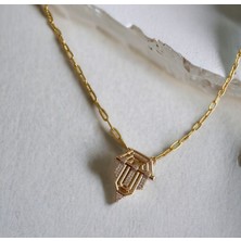 Jern Jewelry Madalyon Gold Leyla Kolye