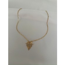 Jern Jewelry Madalyon Gold Leyla Kolye
