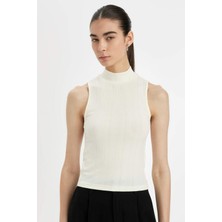 DeFacto Slim Fit Dar Kesim Yarım Balıkçı Yaka Fitilli Kaşkorse Smart Atlet C7703AX24AU