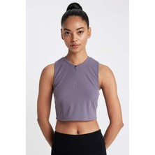 DeFactoFit Crop Bisiklet Yaka Sporcu Atlet D0638AX24AU