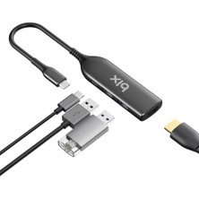 BX03HB Max 4in1 USB C Hub 4K@30Hz Hdcp Hdmı, Pd Port, 2x Usb, Macbook Uyumlu Çoklayıcı Adaptör