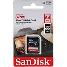 Ultra 64GB Sdxc Memory Card 100MB/S