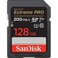 Extreme Pro Sdxc Uhs-I Hafıza Kartı, 128 Gb, 200 Mb/sn Aktarım Hızı, U3: Uhs Speed Sınıf, V30: Speed Sınıf, 4K UHD Videolar, Quickflow Teknolojisi, Isıya Dayanıklı