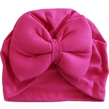 Bebegen Fiyonklu Fuşya Kız Bebek Bone