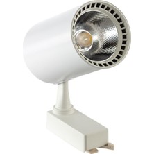 3 Adet Dekoratif LED Ray Spot + 1 Metre Ray Beyaz Kasa Beyaz Işık