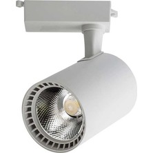 3 Adet Dekoratif LED Ray Spot + 1 Metre Ray Beyaz Kasa Beyaz Işık