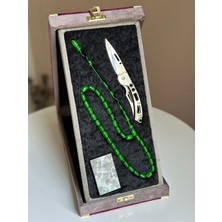Kehribar Store Katalin Kehribar Tesbih Gömme Kutulu Bıçak Çakmak Özel Set Erkek Hediye Sertifikalı