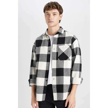 DeFacto Regular Fit Kareli Oduncu Uzun Kollu Gömlek D3298AX24WN