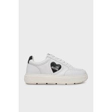 Love Moschino Logolu Deri Kalın Taban Seneaker Ayakkabı Bayan Ayakkabı JA15154G1MIA110A