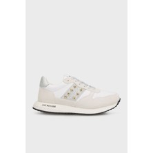 Love Moschino Deri Süet Detaylı Sneaker Ayakkabı Bayan Ayakkabı JA15403G1MIAM10D